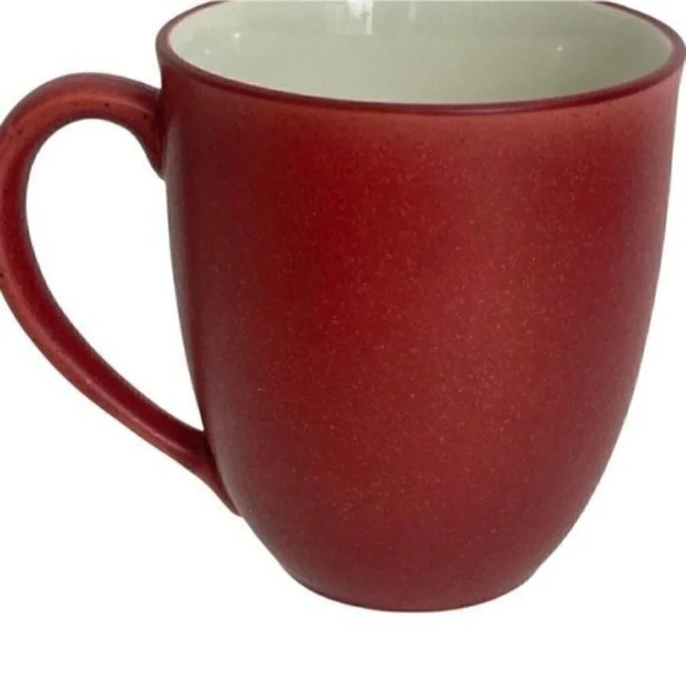 Noritake Colorwave Raspberry Stoneware 12 Oz Mugs - Set Of 4 # 8045Y